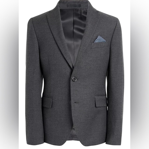 Lauren Ralph Lauren Big Boys Solid Two-Button Sport Coat 16R Charcoal Grey NWT - Picture 1 of 10